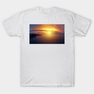 Stunning sunset over the lake T-Shirt